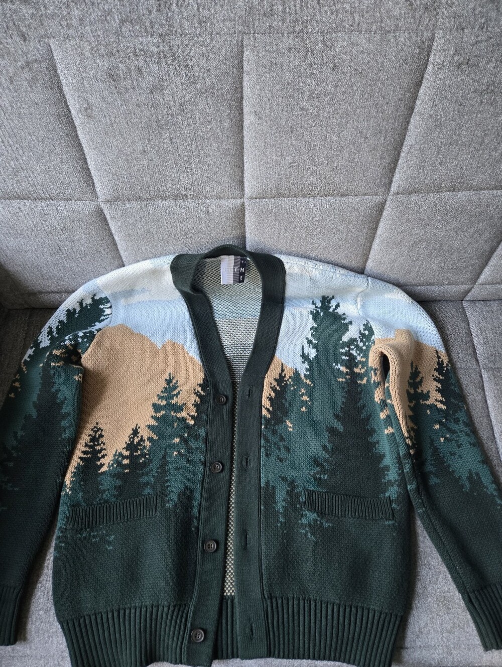 Kith | Mens Spruce Cardigan Knit V-Neck Printed Size XS